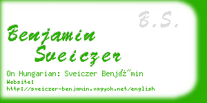 benjamin sveiczer business card